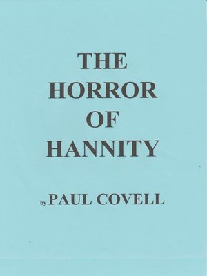 cover image of The Horror of Hannity